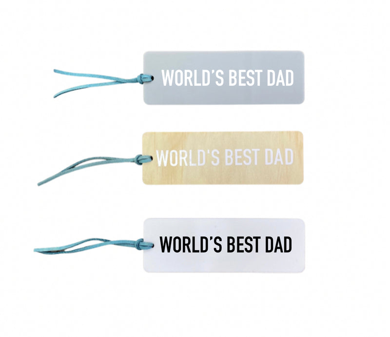 Personalised Father’s Day BookMark - Plain Font