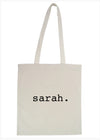 Personalised Tote Bag - Plain Font