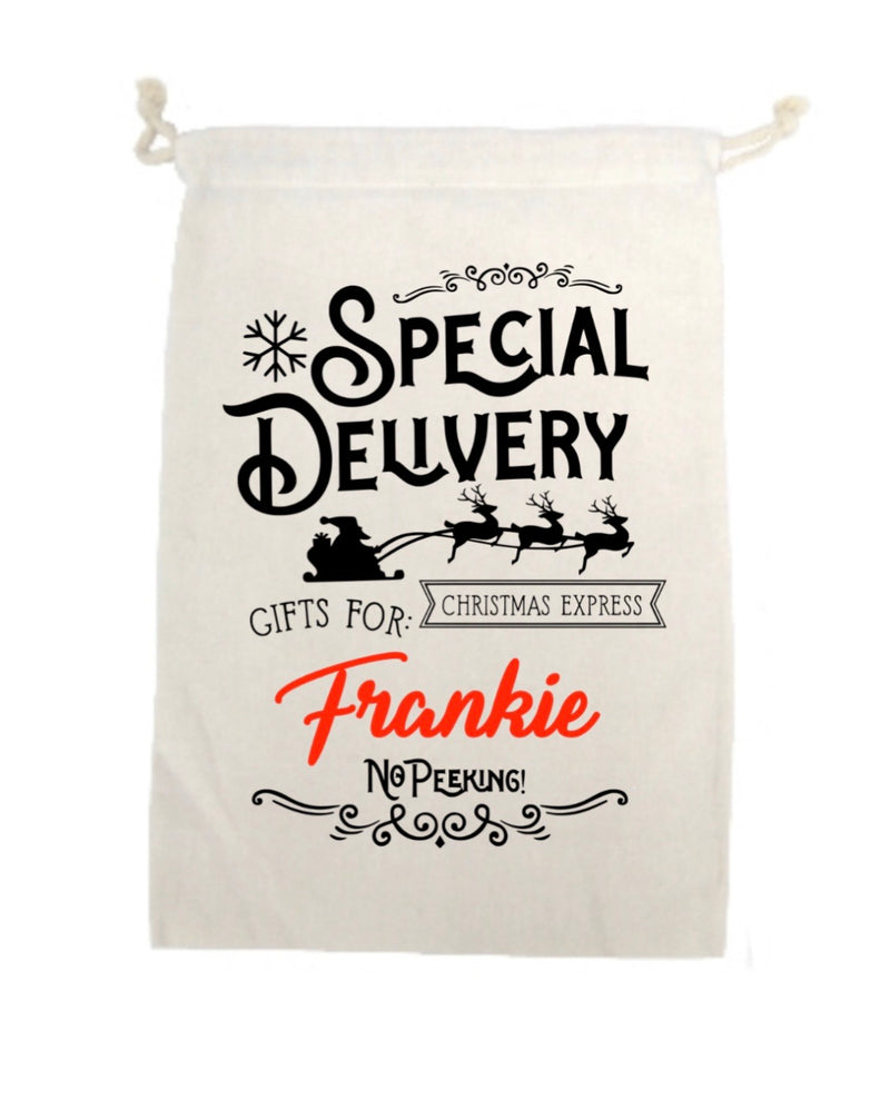 Personalised Special Delivery Sack