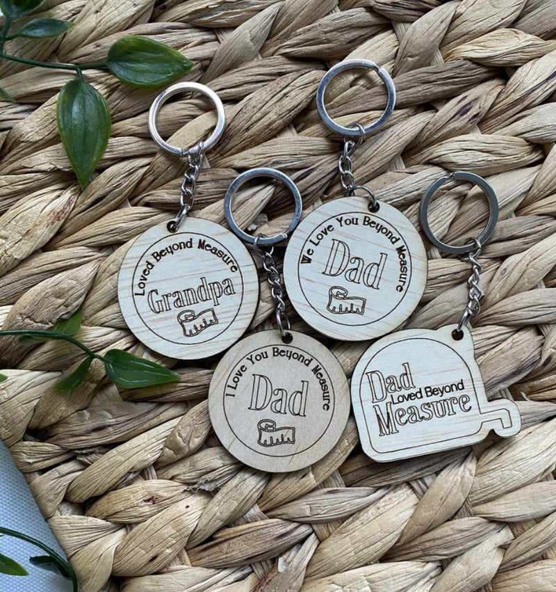 Father’s Day Wooden Key Rings
