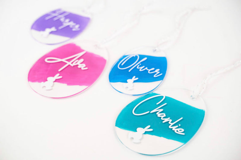 Personalised Acrylic Easter Egg - Easter Font