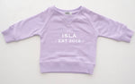 Personalised Name EST Sweater - Sizes 0000 - 2