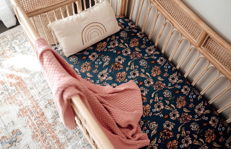 Rosa Diamond Knit Baby Blanket
