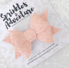 Sprinkles & Adventure Blush Glitter Butterfly Bow