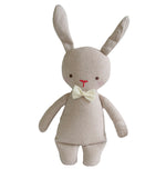 Linen Mini Rattle 18cm Bunny