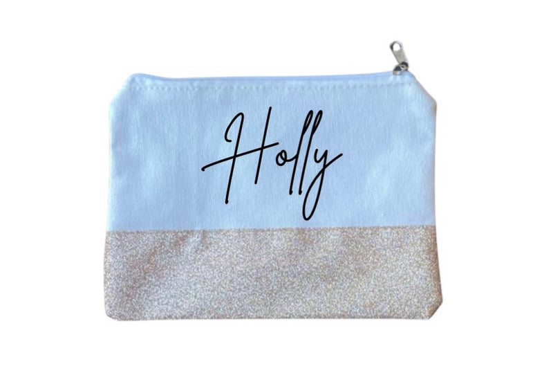 Personalised Glitter Makeup / Pencil Case