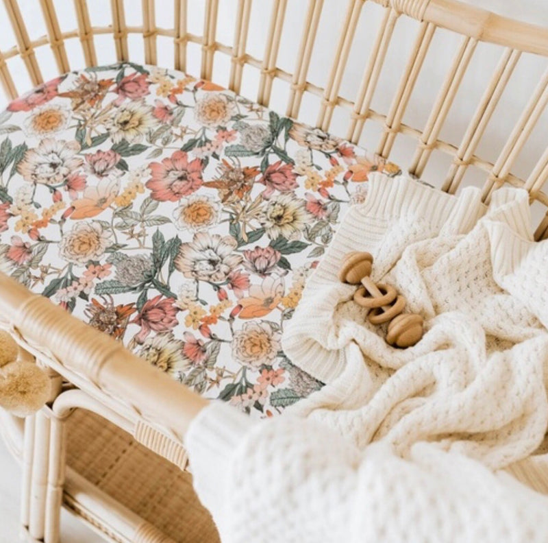 Australiana Bassinet Sheet | Change Cover