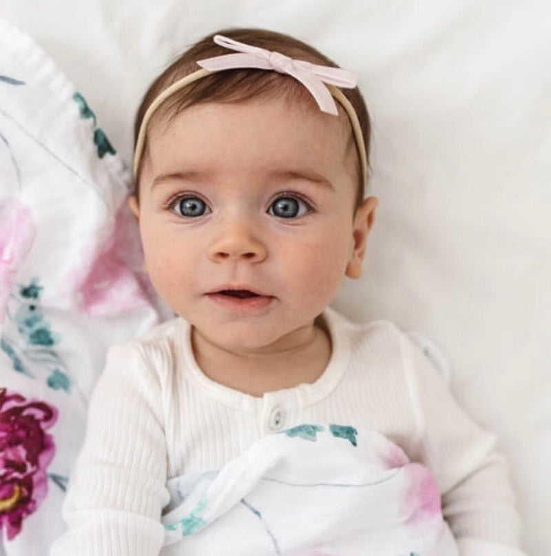 Lullaby Pink Velvet Bow