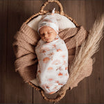 Paradise Swaddle Sack and Beanie Set